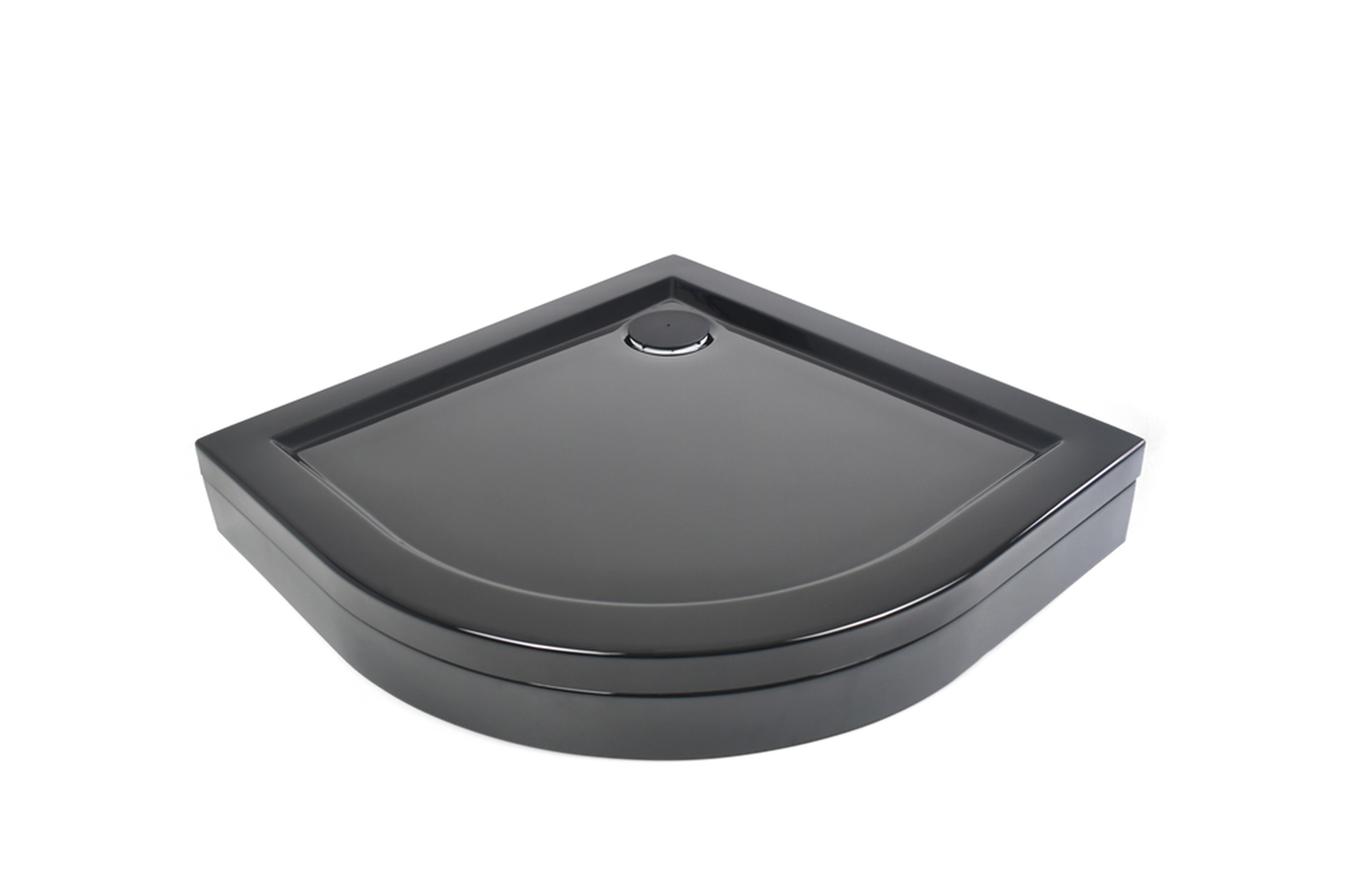 Душевой поддон Metakam Joy Black 1/4 круга акриловый 80x80 см сифон в комплекте - 5