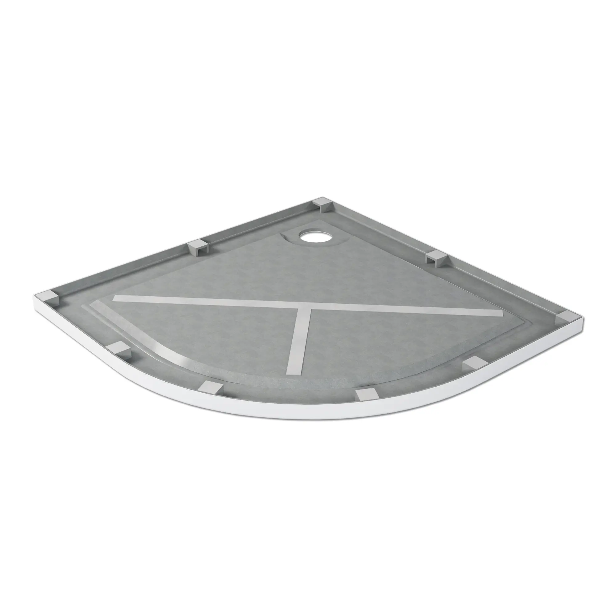 Душевой поддон Metakam Joy 1/4 Круга акриловый 80x80 см - 3