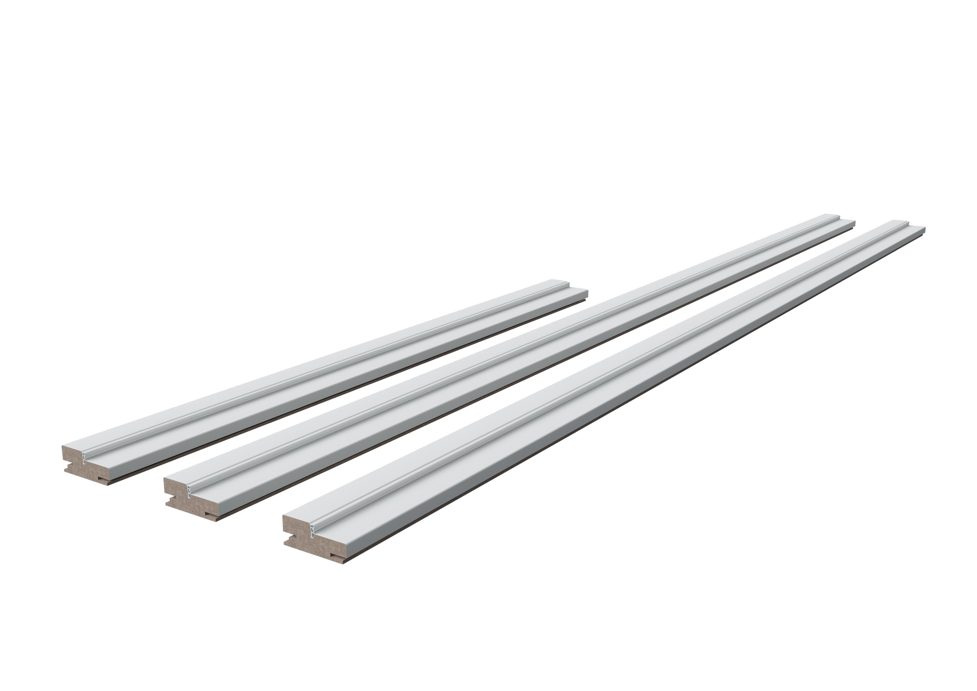 Дверная коробка Некст телескопический 2100x80x32 мм Hardflex ламинация цвет аляска (2.5 шт.) - 1
