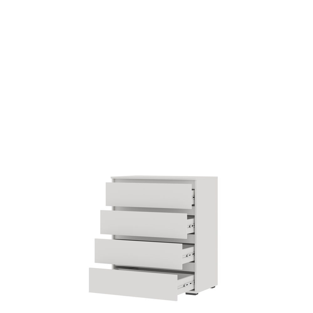 Изображение товара Комод Стендмебель Хелен КМ 02 4 ящика 80x46.5x96 см ЛДСП цвет белый