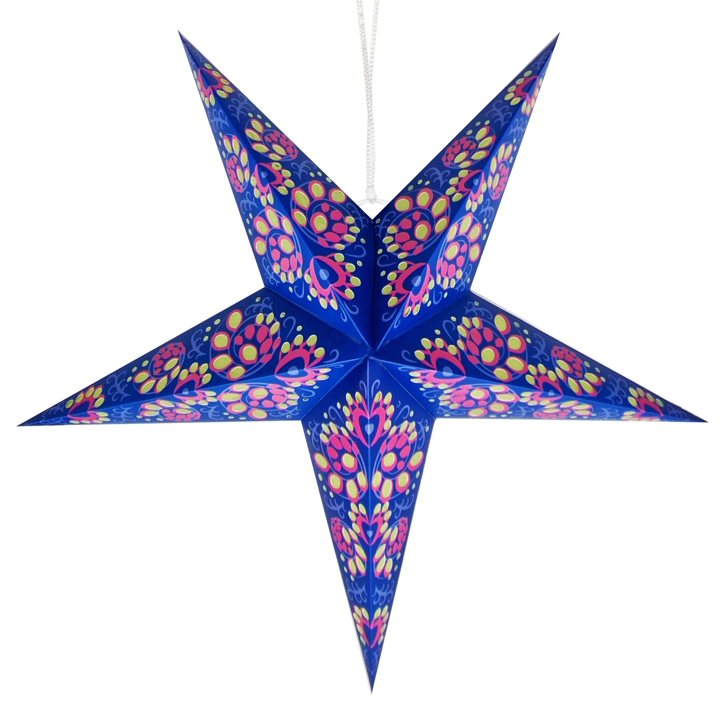 Изображение товара Елочная игрушка Звезда Инди светящаяся фиолетовая 2.5x38 см