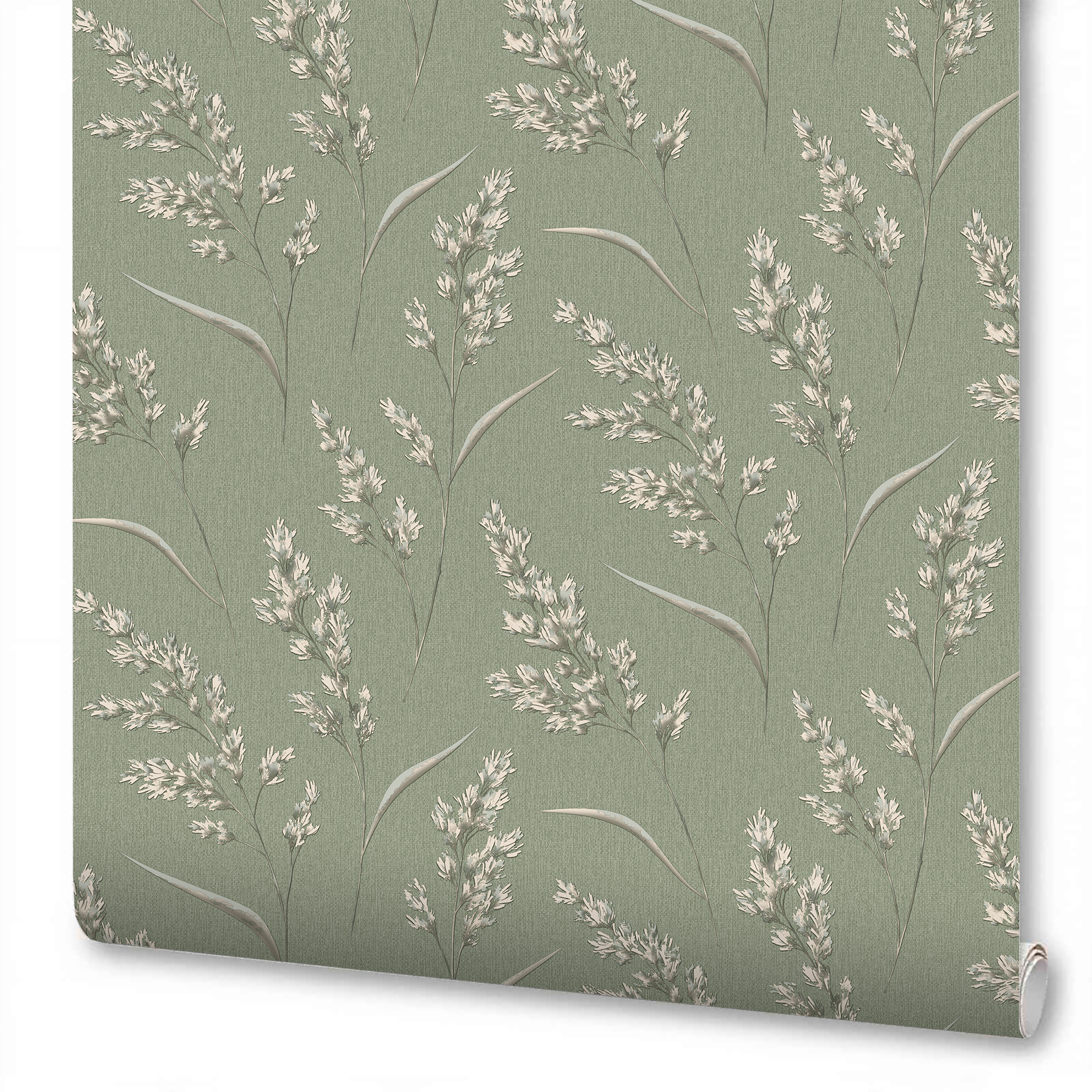 Изображение товара Обои виниловые на флизелиновой основе Wallsecret Campo зелёные 1.06 м