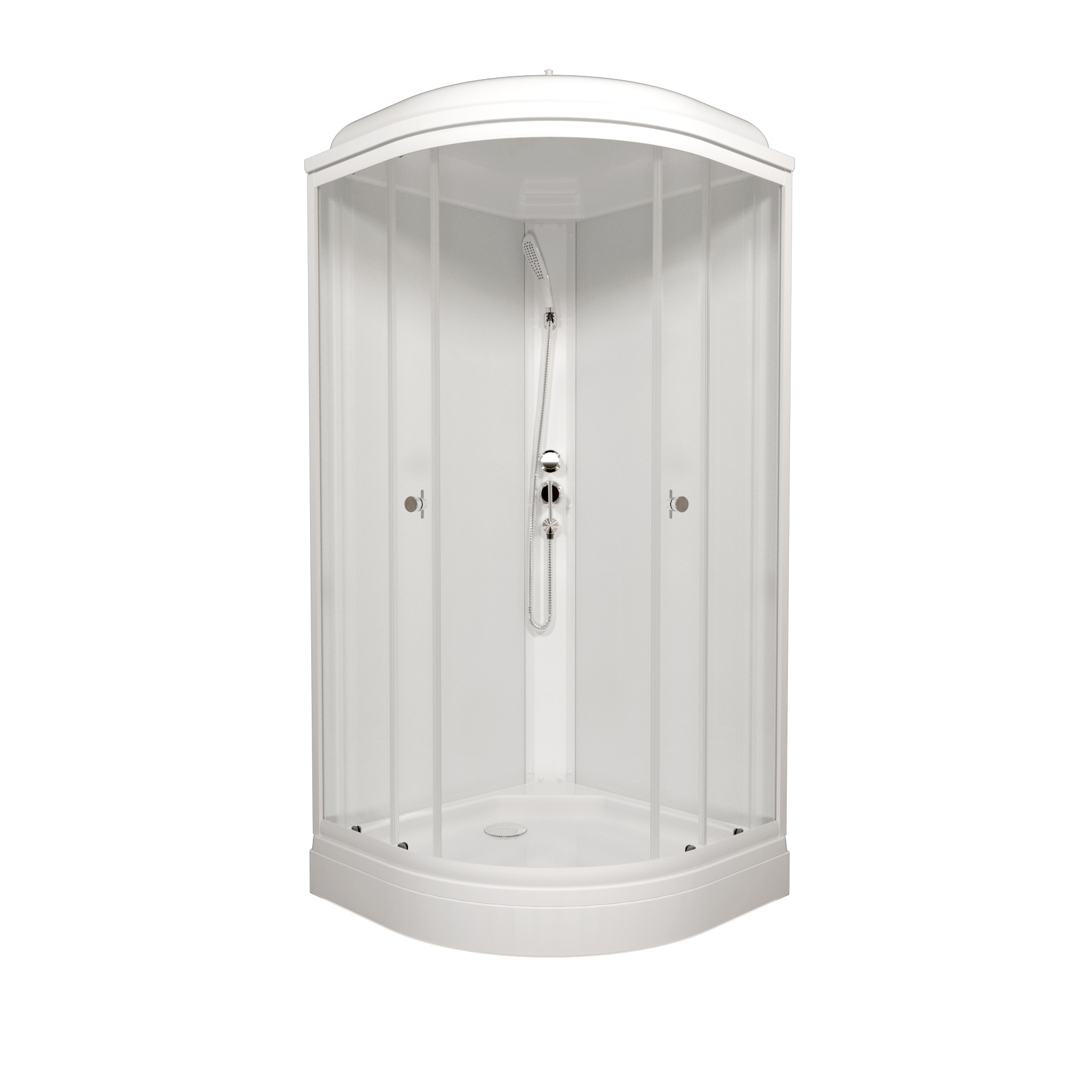 Изображение товара Душевая кабина Triton Кристал низкий поддон 80x80 см прозрачное стекло