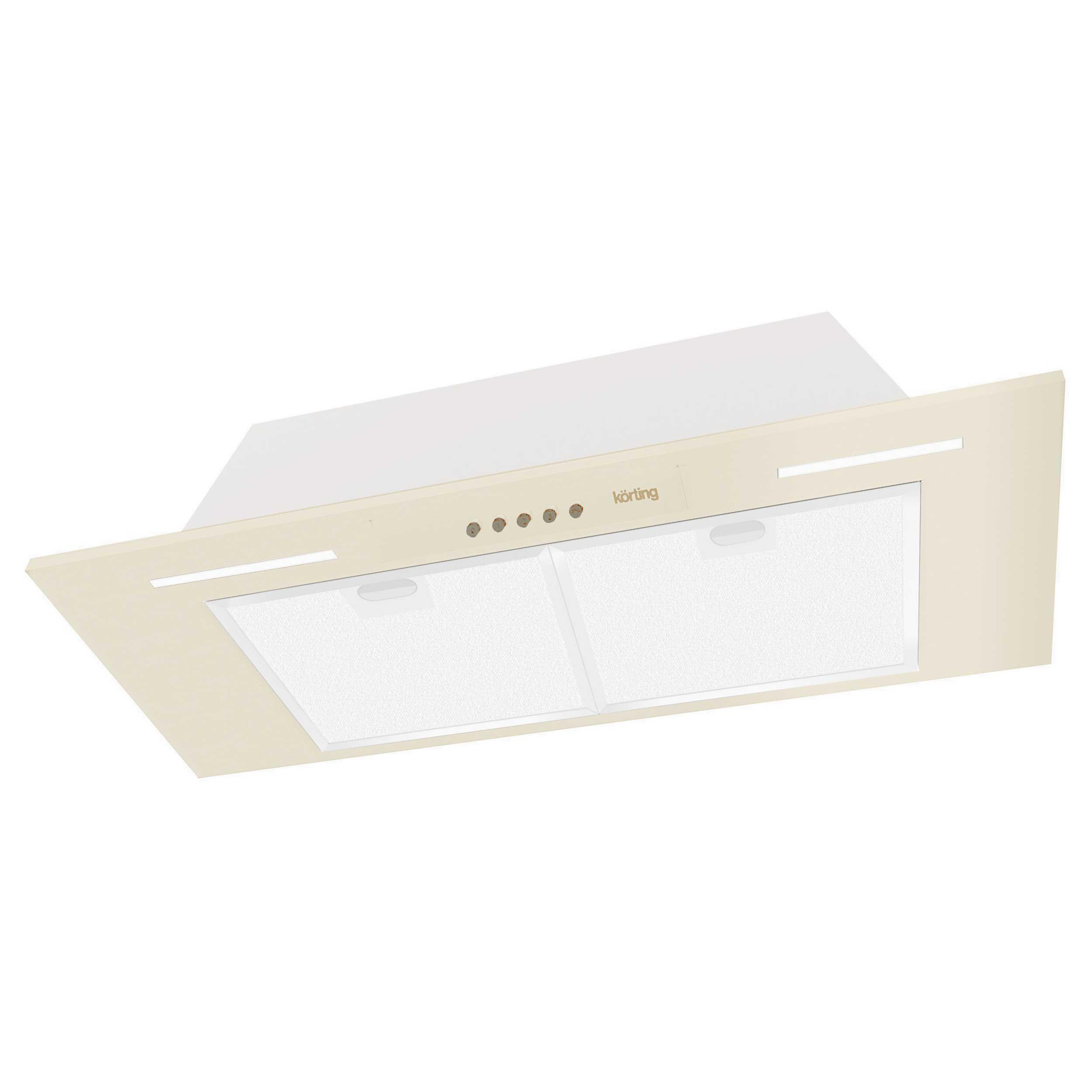 Изображение товара Встраиваемая вытяжка Korting KHI 9931 RB 79.5 см белая с LED подсветкой для кухни