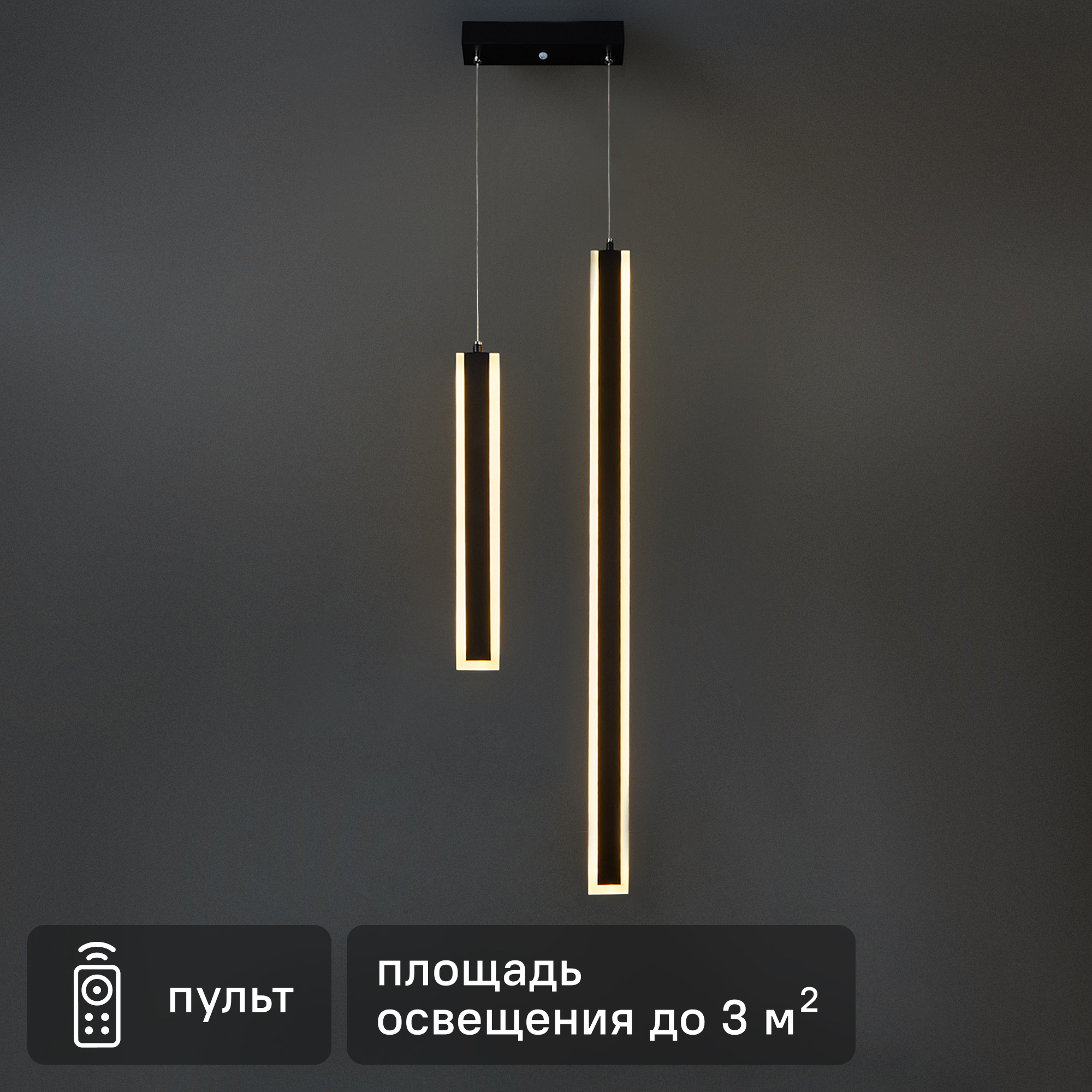 Изображение товара Светильник подвесной Ledio Paxton 5625/60L 3 м² нейтральный белый свет черный