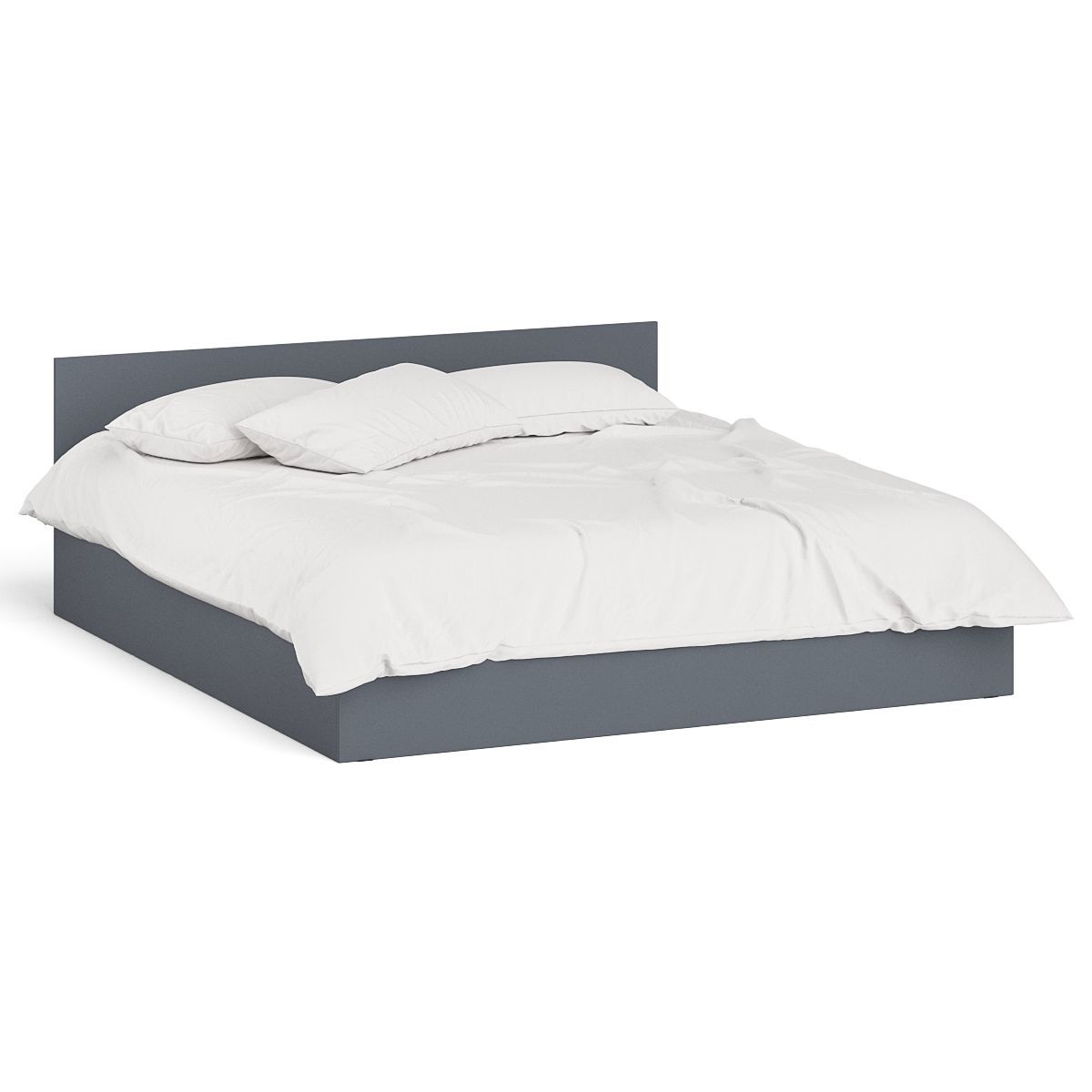 Изображение товара Кровать двуспальная Мори 1800 из ЛДСП графитСовременная мебель для спальни