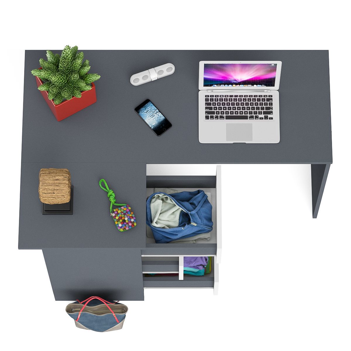 Изображение товара Угловой компьютерный стол Мори МС-16 левый из ЛДСП для офиса и дома