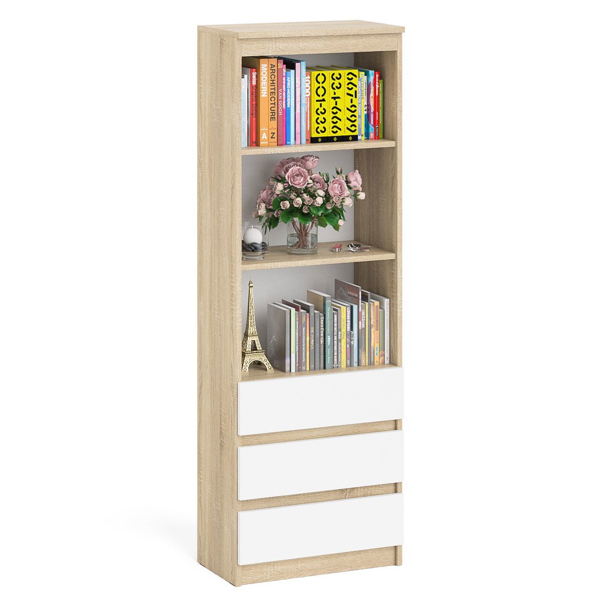 Изображение товара Стеллаж с ящиками Мори МСТ600.3 60x180 см современный мебель для дома и офиса