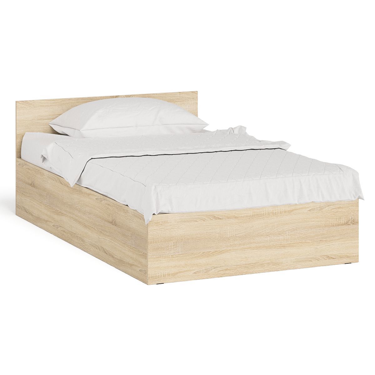 Изображение товара Кровать СВК Мори 1200 ЛДСП цвет дуб сонома