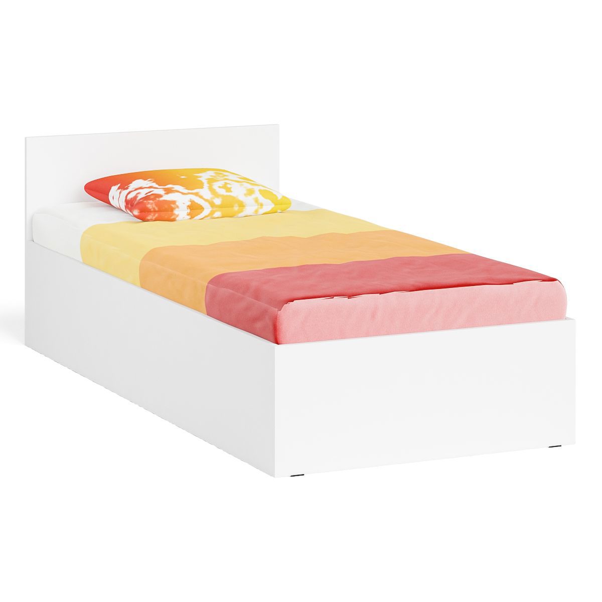 Изображение товара Кровать Мори 900 белая односпальная из ЛДСП современный стиль