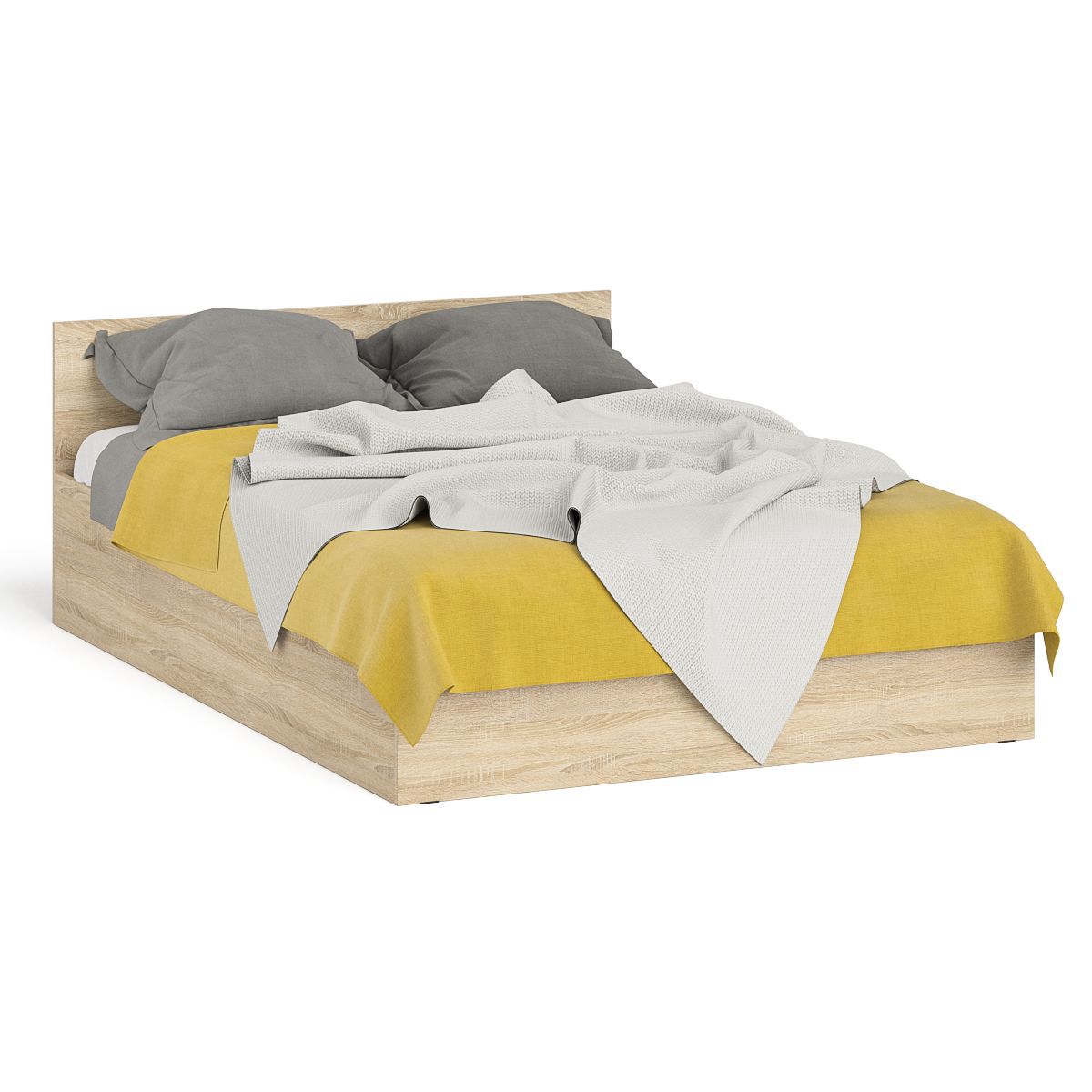 Изображение товара Кровать Мори 1400 из ЛДСП цвет дуб сонома с трёхсторонним доступом