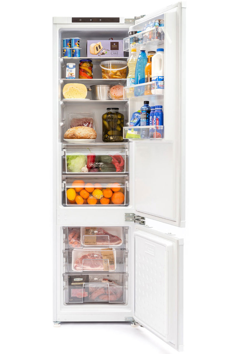 Изображение товара Двухкамерный встраиваемый холодильник Scandilux 646308 белый 54x193.7 см