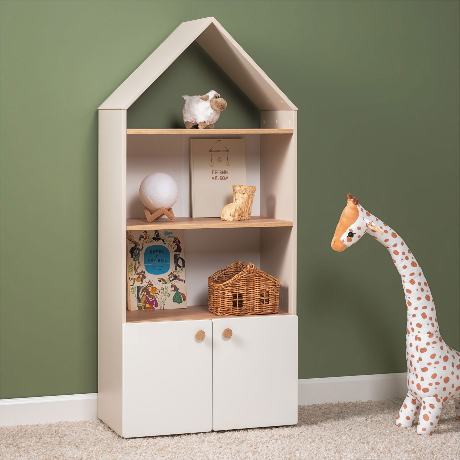 Изображение товара Шкаф-витрина Андерсон 66.5x149.5x349 см ЛДСП Россия