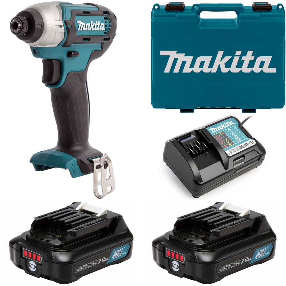 Изображение товара Шуруповерт аккумуляторный ударный Makita CXT TD110DWAE, 12 Вт Li-Ion 2x2 Ач Изображение товара Шуруповерт аккумуляторный ударный Makita CXT TD110DWAE, 12 Вт Li-Ion 2x2 Ач