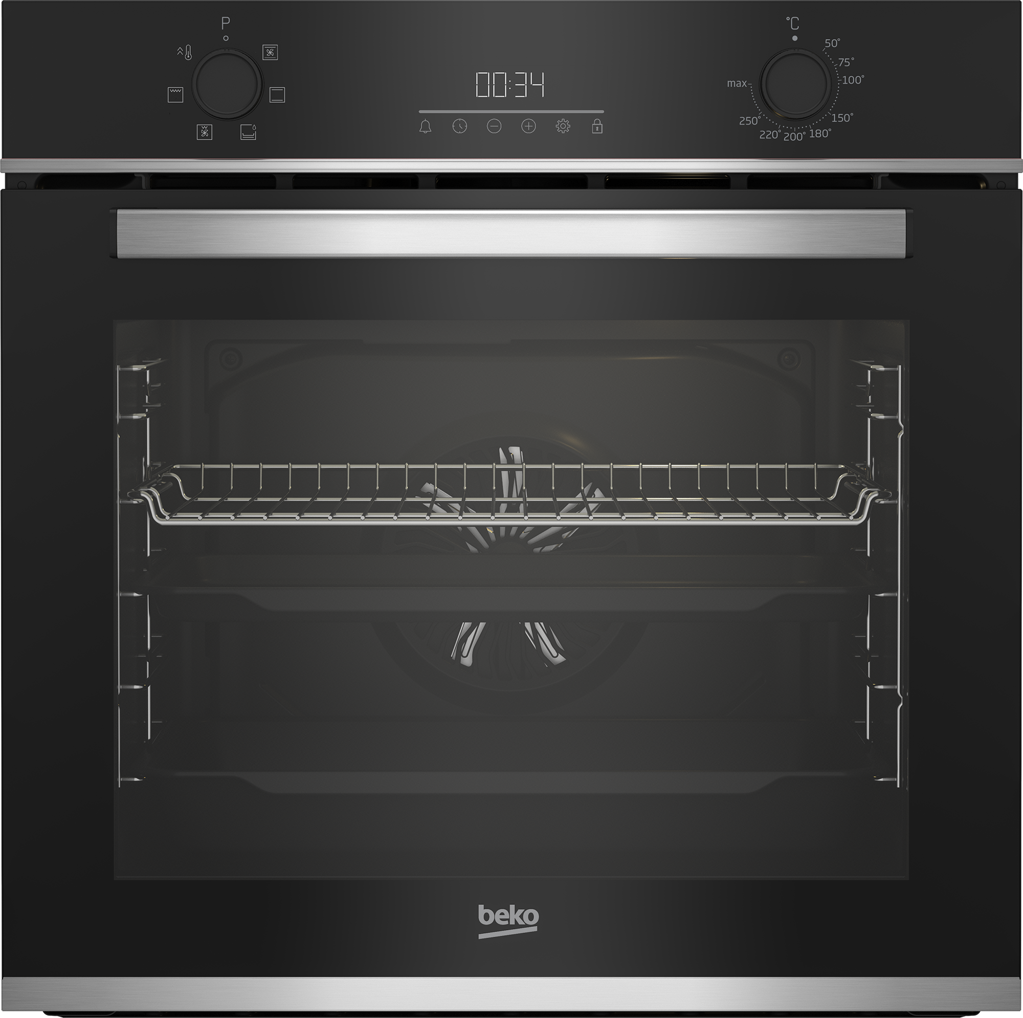 Изображение товара Встраиваемый духовой шкаф BEKO BBIE133002XD 72 л черный с функцией паровой очистки