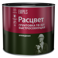 Изображение товара Грунтовка для сухих помещений Расцвет ГФ-021 2.5 кг цвет красно-коричневый