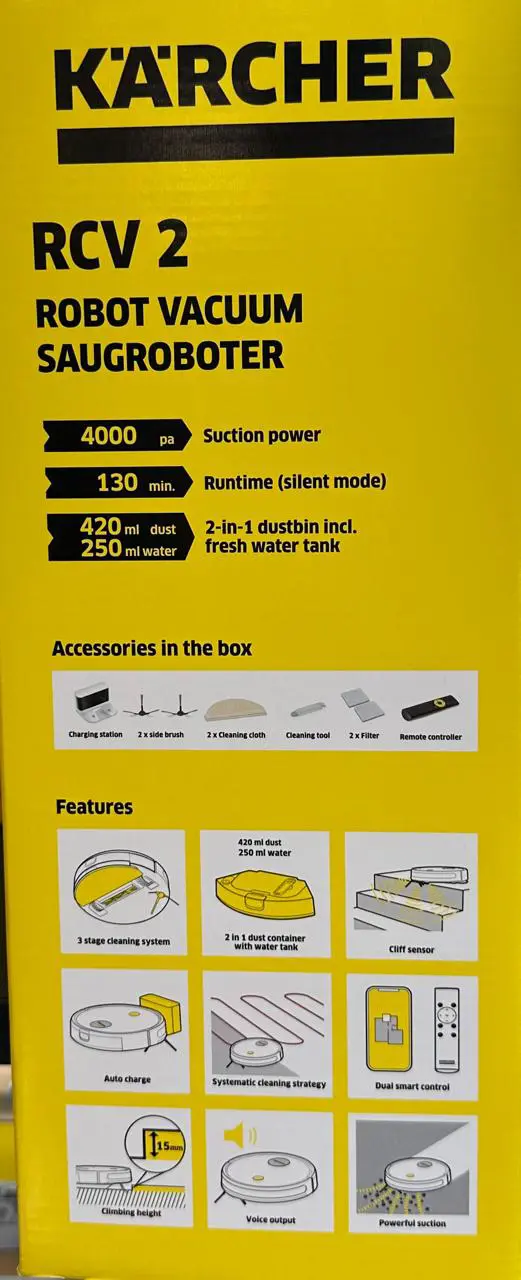 Робот-пылесос Karcher RCV 2 с влажной уборкой - 11
