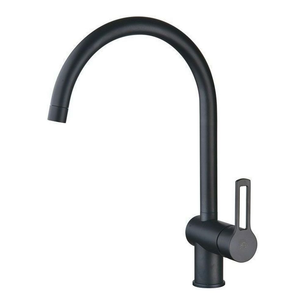 Изображение товара Смеситель для кухни Paffoni RIN180NO поворотный излив 24.9 см цвет черный