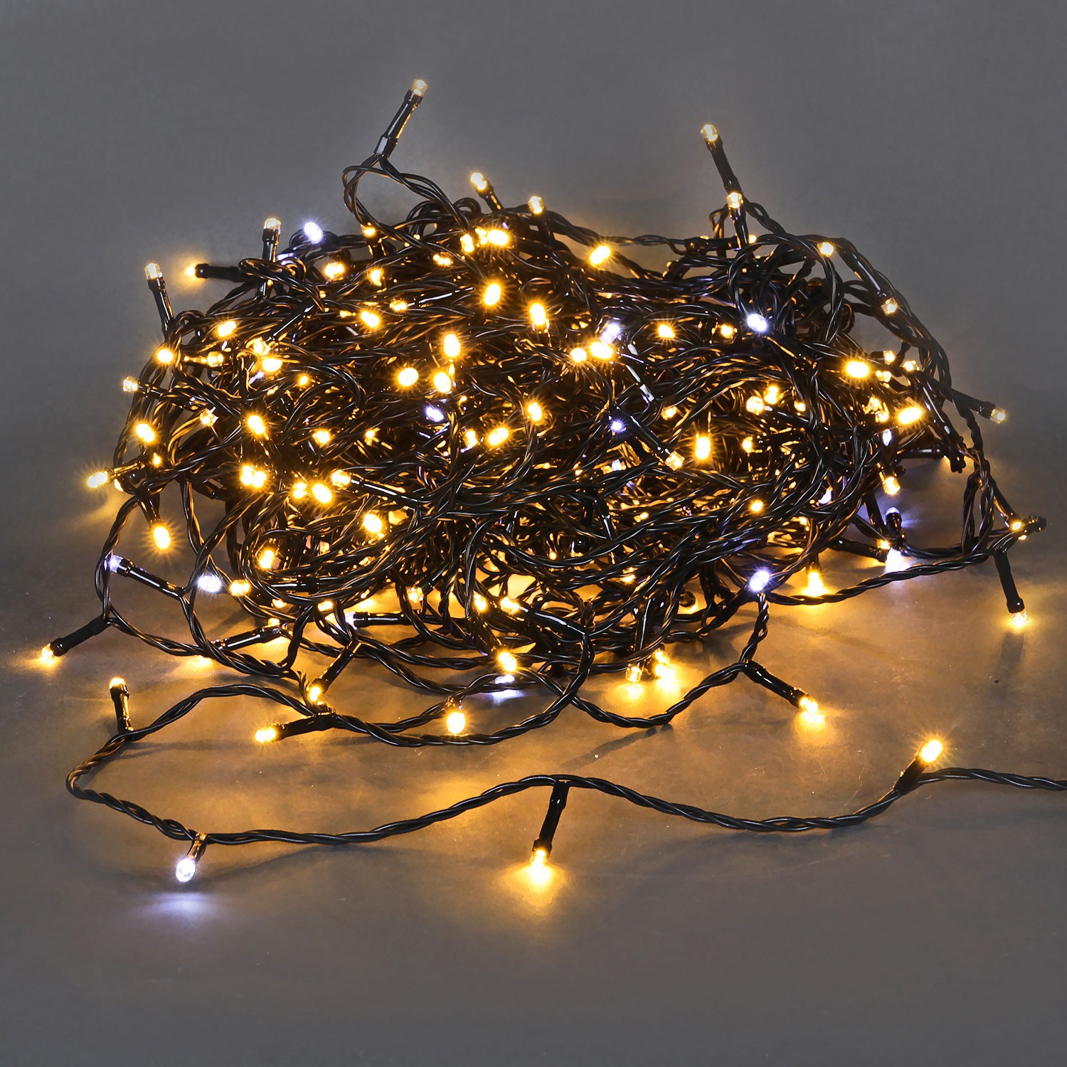 Изображение товара Электрогирлянда комнатная Sneha a-969 WW/WT FLASH 30 м 300 ламп теплый белый