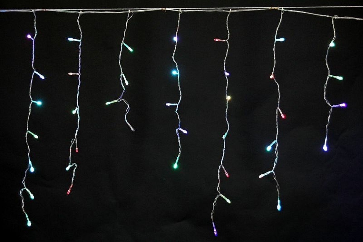 Изображение товара Электрогирлянда Sneha A-012 LED RGB бахрома 30 м 140 ламп внутренняя/наружная