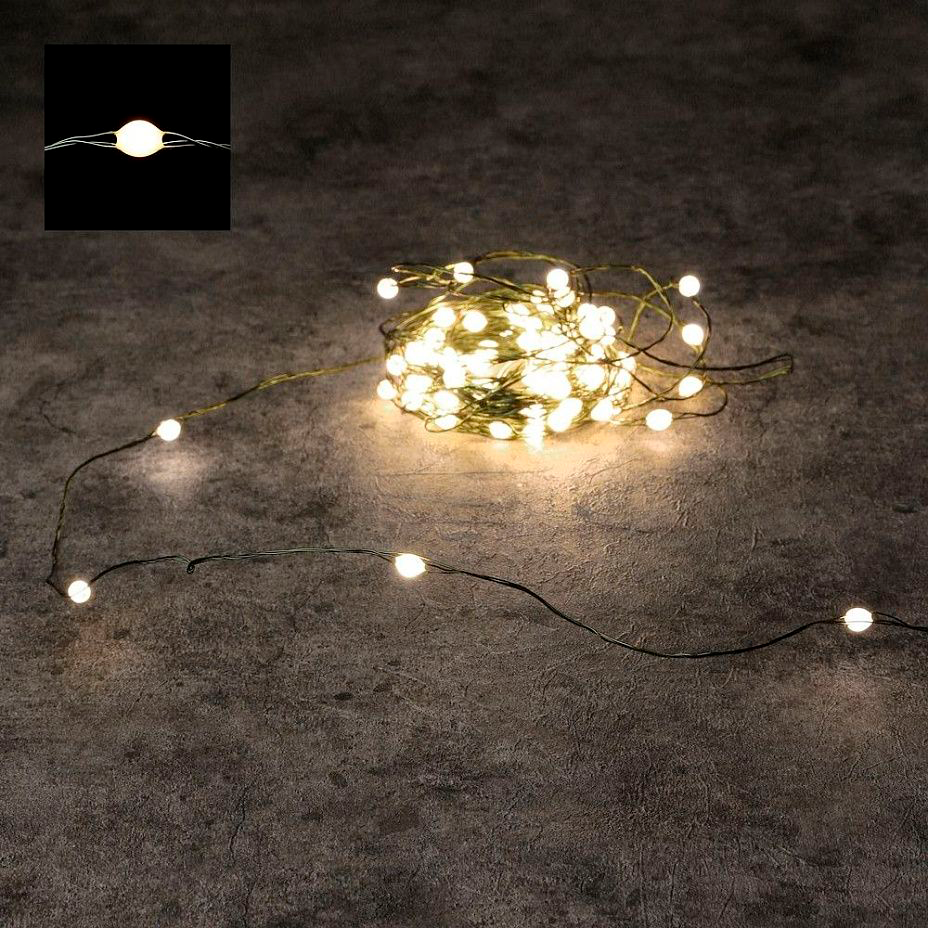 Изображение товара Электрогирлянда универсальная Luca 87633 роса 15 м 150 ламп белый IP44 для украшения