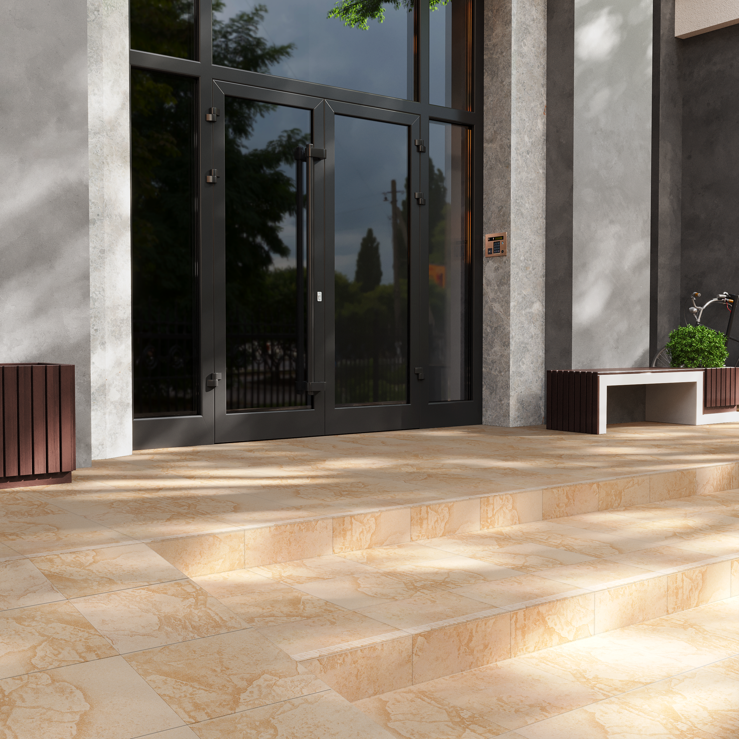 Изображение товара Керамогранит Ecogres ER01 30x30 см, матовый, бежевый, морозостойкий