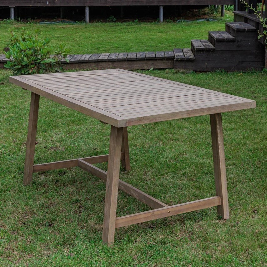 Изображение товара Нераздвижной садовый стол Royal family Michelle 170 см x 90 см x 73 см акация бежевый