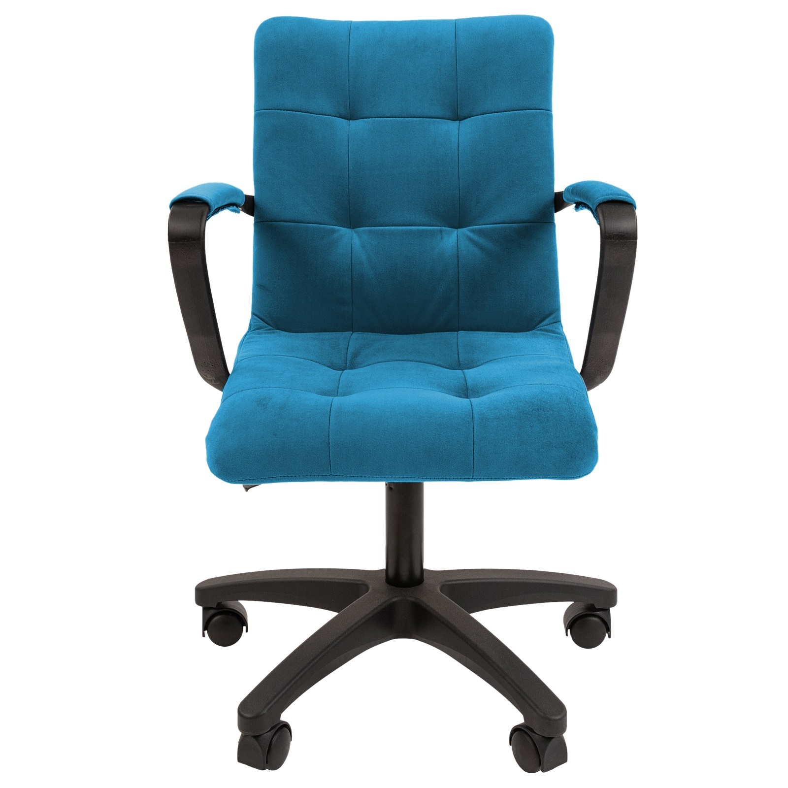 Изображение товара Офисное кресло Chairman 030 бирюзовое сталь велюр комфортное компактное