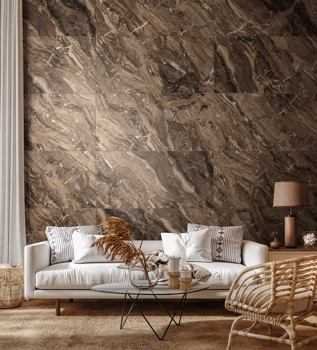 Изображение товара Керамогранит Idalgo ID9084b093MR 60x120см 2.16 м² цвет коричневый