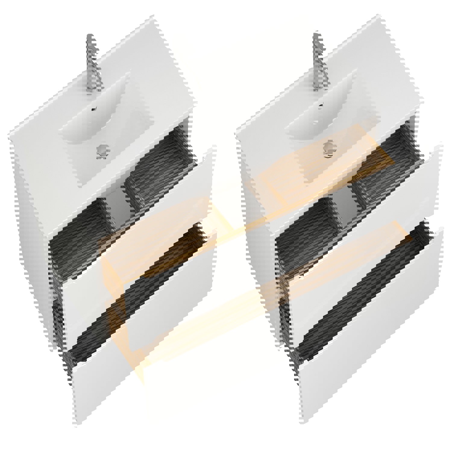 Изображение товара Тумба под раковину подвесная Veneciana Ориноко 510036/1000D 101см с раковиной цвет белый