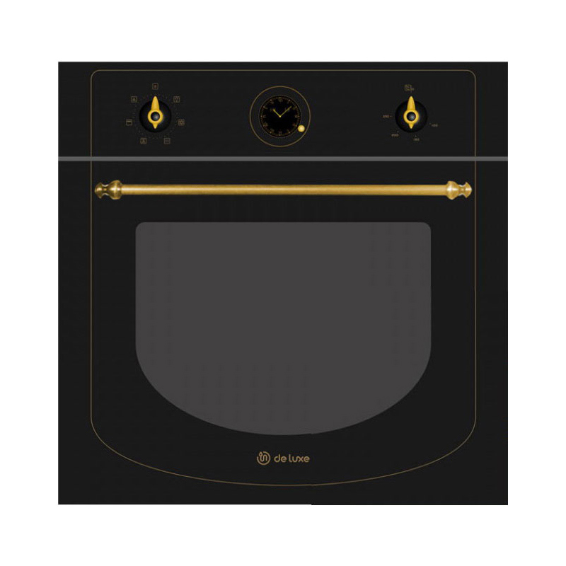 Изображение товара Встраиваемый духовой шкаф De Luxe 6006.05Эшв-061 59.50x59.50x60 см цвет черный матовый