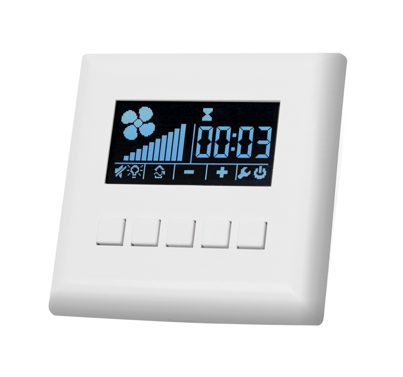 Изображение товара Блок управления вентилятором Техвент S-Fan 220В 10 скоростей по таймеру день/ночь