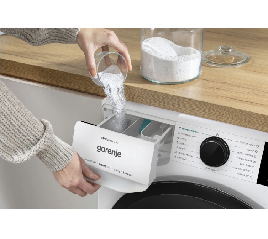 Изображение товара Стиральная машина Gorenje WNA84ACIS 8 кг фронтальная белая с таймером