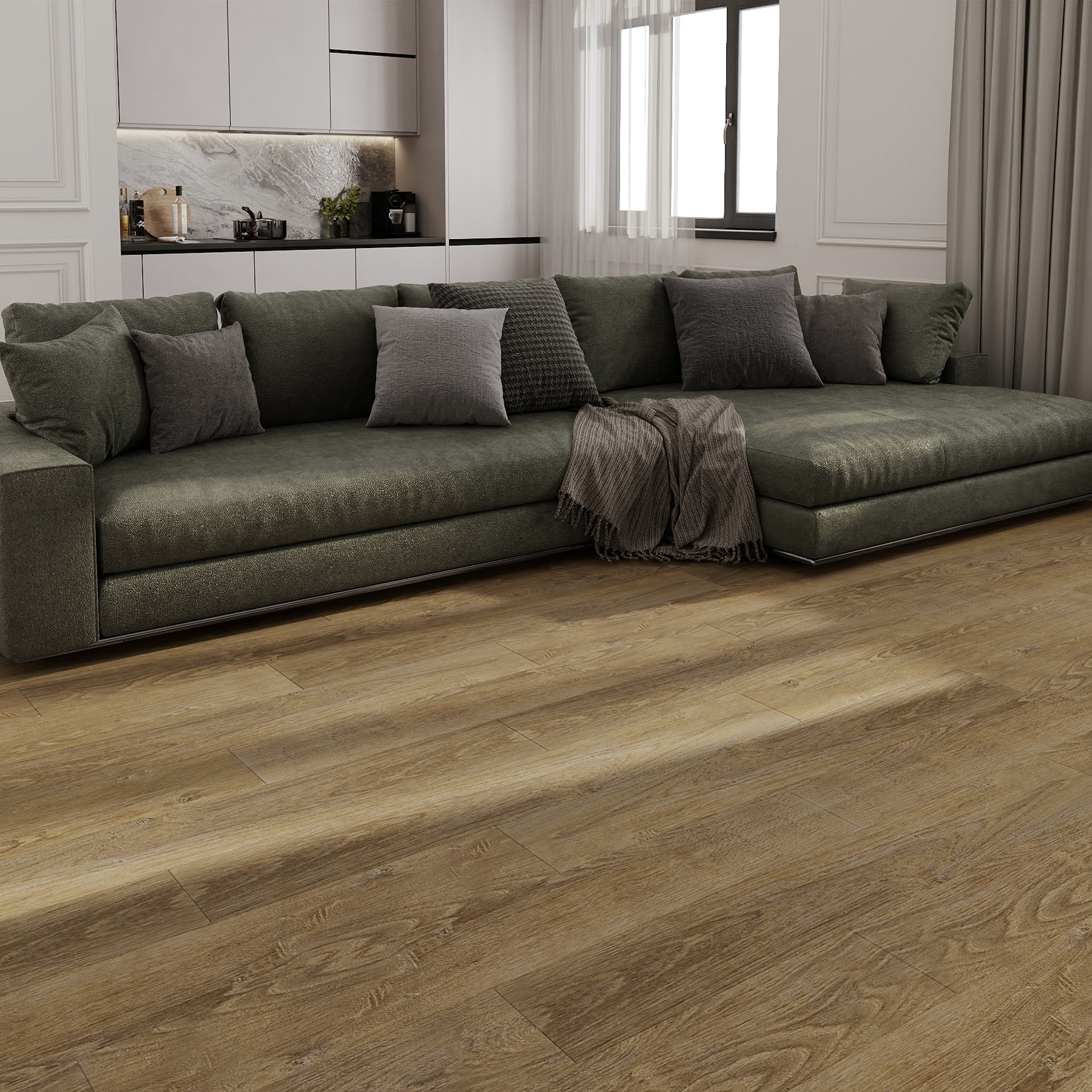 Изображение товара SPC плитка Novafloor Vinlam дуб оригинальный 4 мм 2.16 м² водостойкий пол