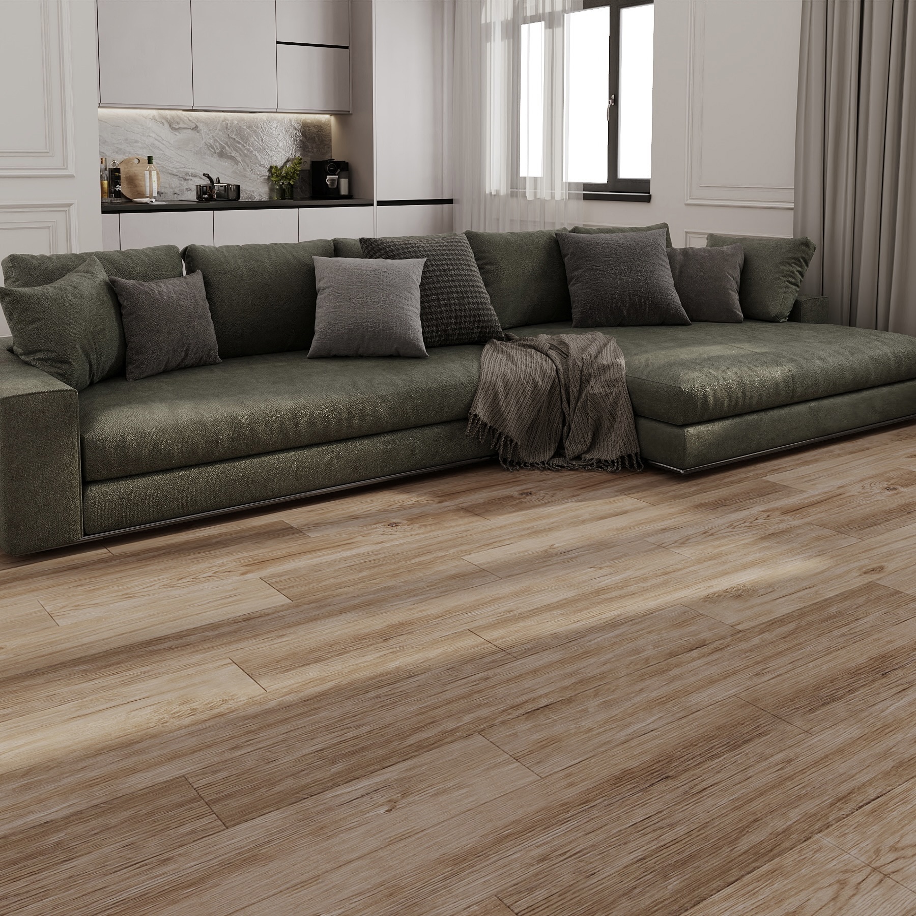 Изображение товара SPC плитка Novafloor Vinlam Дуб престижный 42 класс, влагостойкий, 4 мм