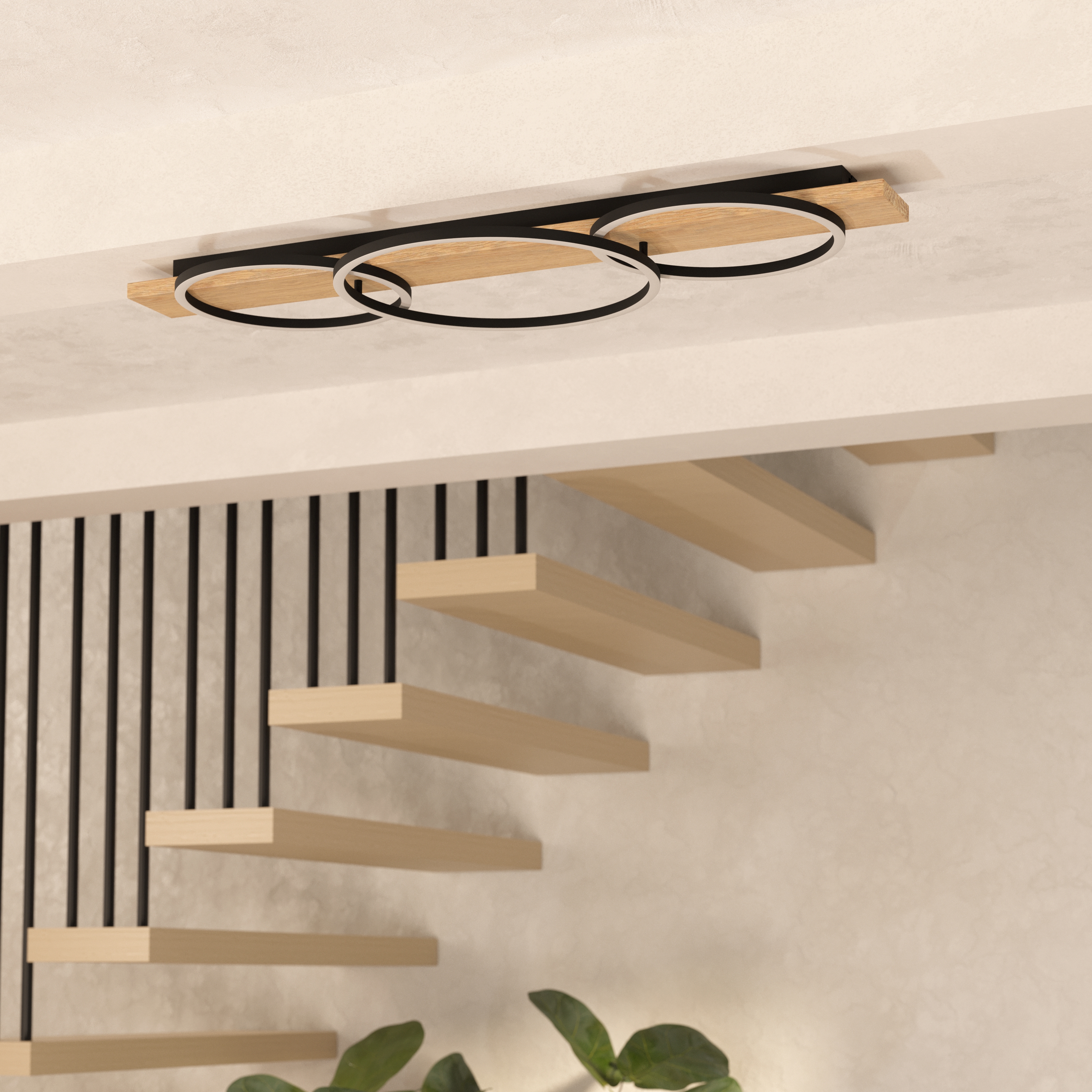 Изображение товара Настенно-потолочный светильник Eglo Boyal 10.8 м² теплый белый разноцветный свет