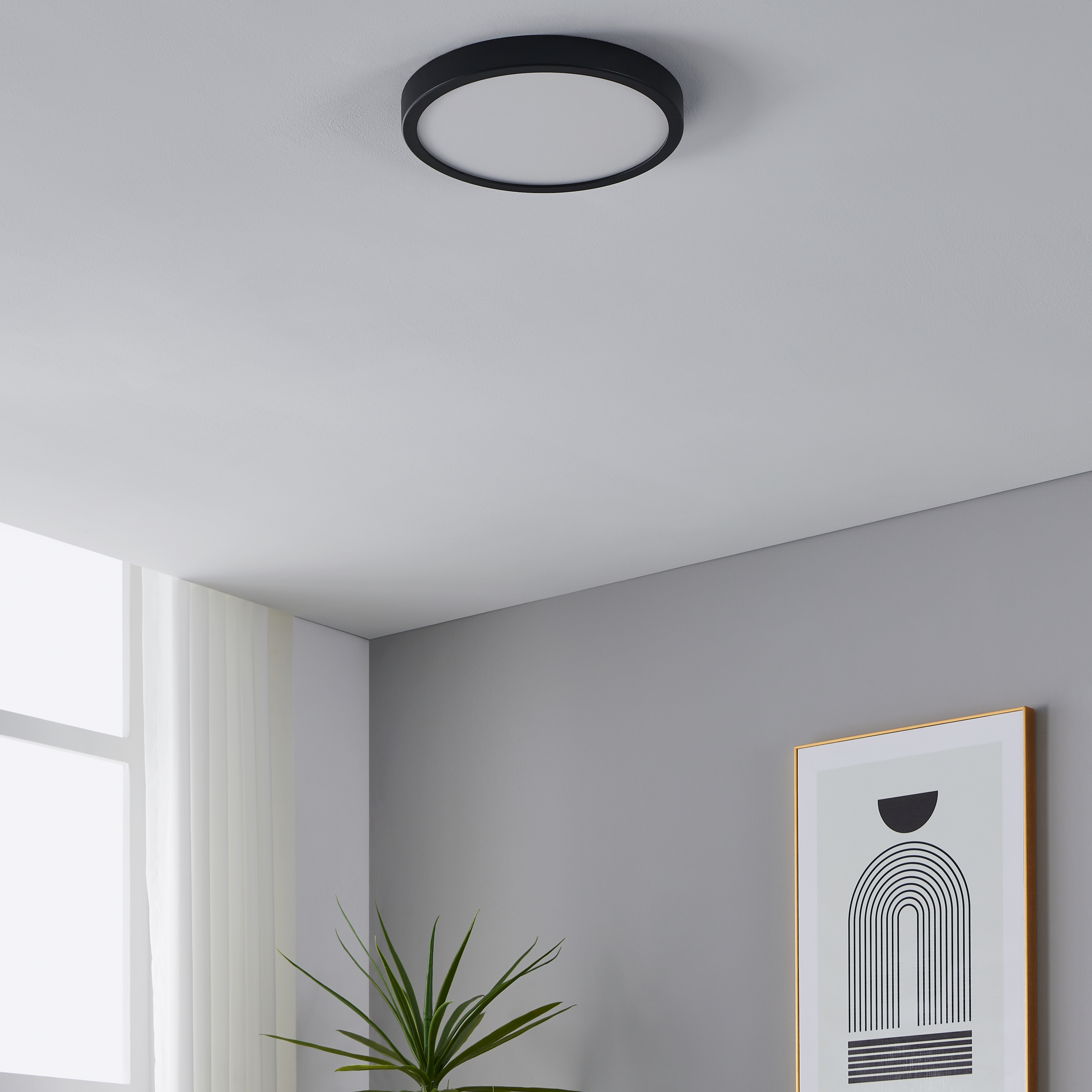 Изображение товара Светильник настенно-потолочный Eglo Fueva 5 с датчиком движения, теплый белый, 6.15 м²