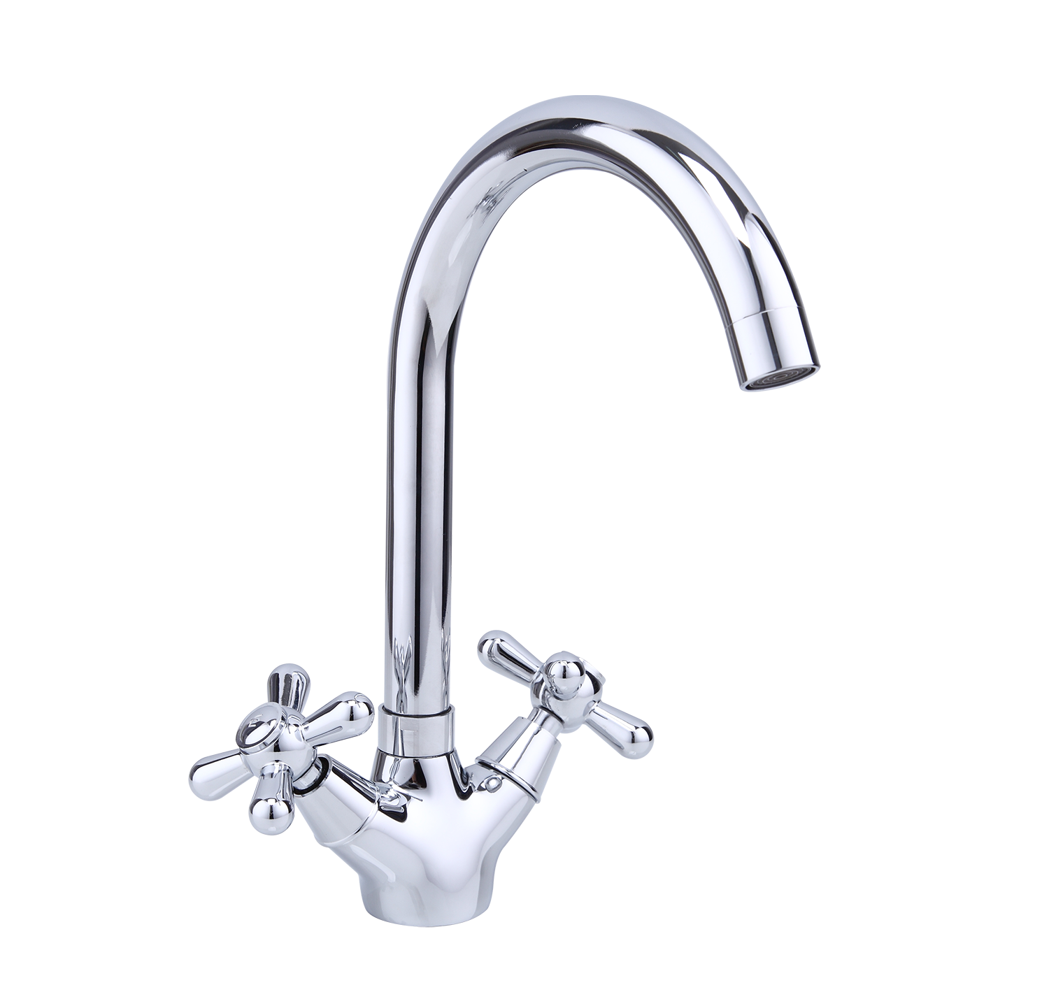 Изображение товара Двухвентильный смеситель для кухни Frap F4025 из нержавеющей стали хромированный