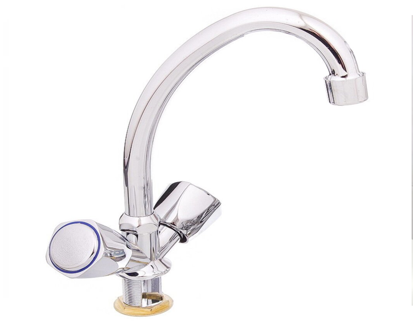 Изображение товара Смеситель для кухни Frap F4009-2 из нержавеющей стали с поворотным изливом