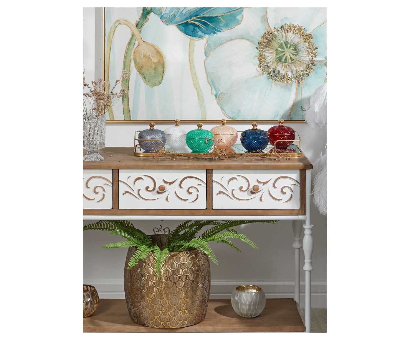 Изображение товара Конфетница с крышкой 12х12х12см 69-003