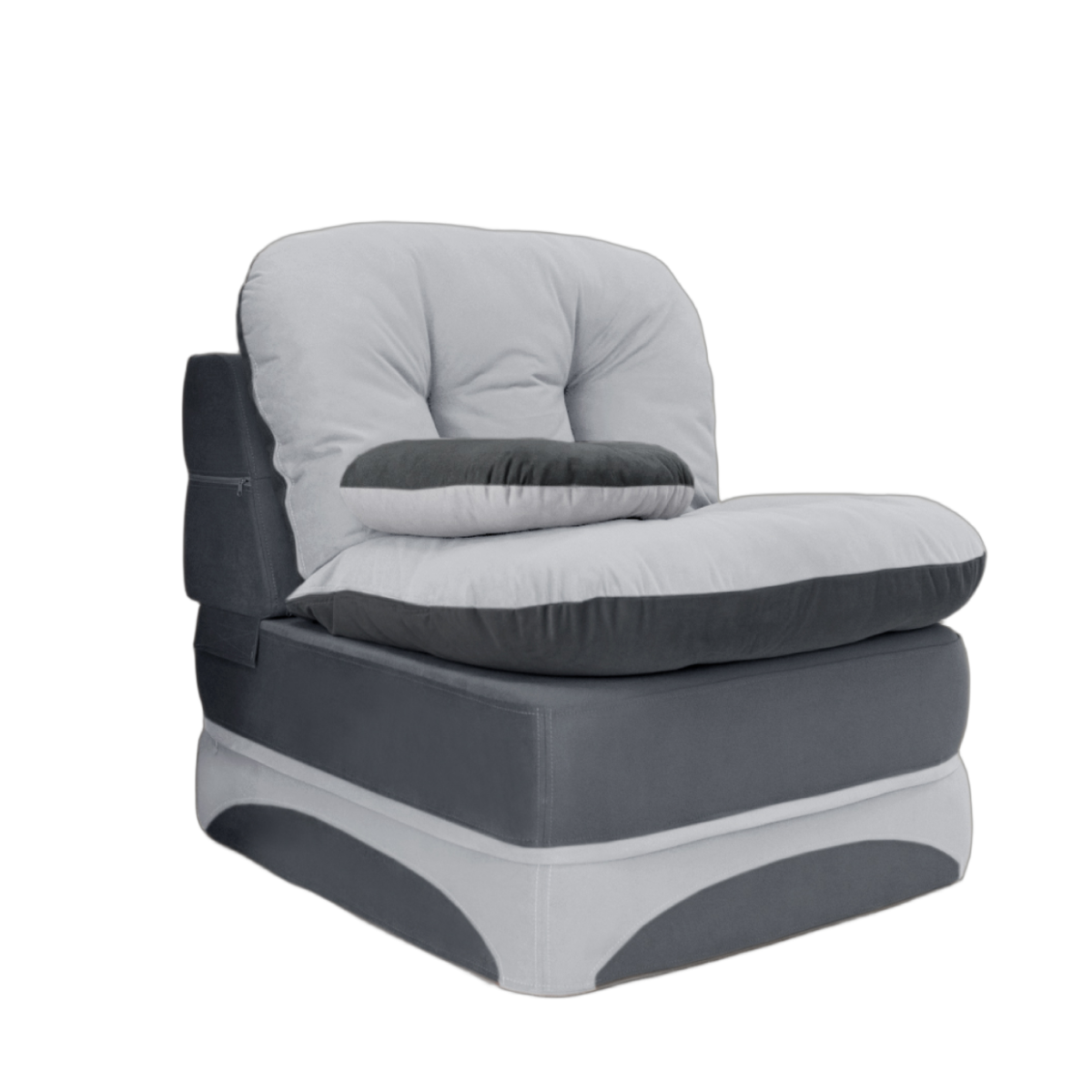 Изображение товара Кресло-кровать High performance Клиффорд 90x80x93 см велюр цвет серый