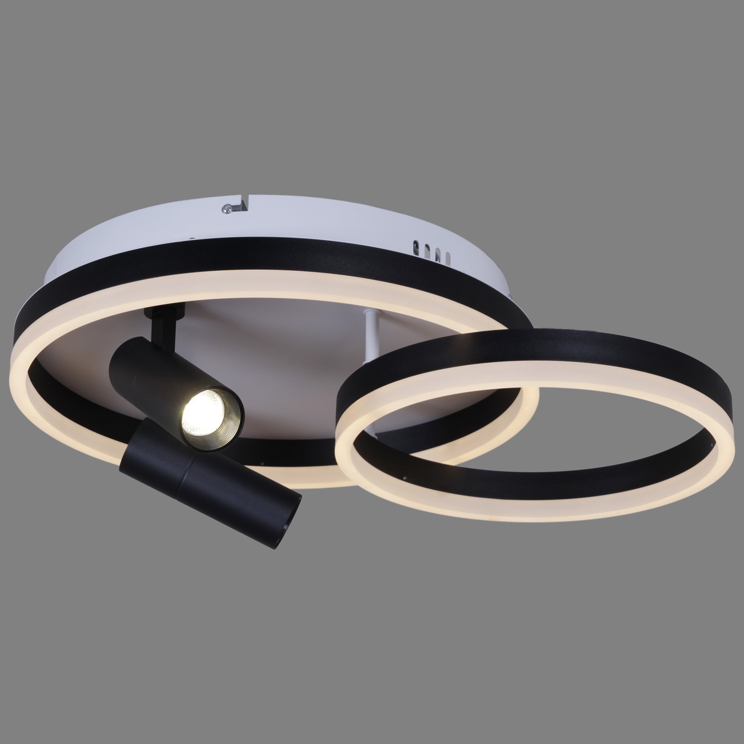 Изображение товара Люстра потолочная светодиодная Reluce 77799-3.3-2+2 с пультом управление для комнаты 18 м²