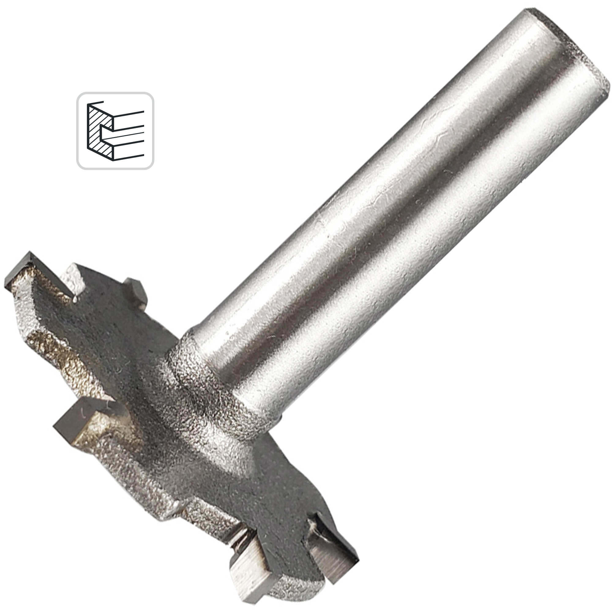 Изображение товара Кромочная фальцевая фреза по дереву Vira 30x2.5 мм 8 мм хвостовик китай