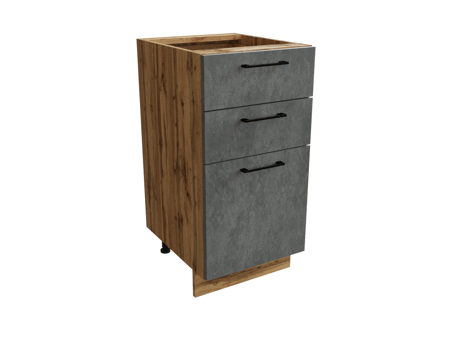 Изображение товара Напольный шкаф 40x81.60x47.80 см с 3 ящиками серия Хелмер Сурская Мебель