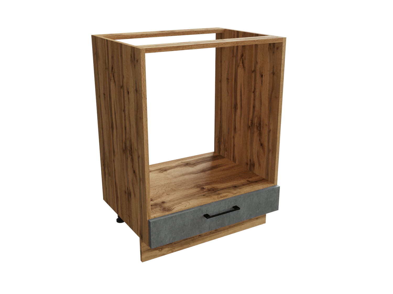 Изображение товара Напольный шкаф 60x81.6x47.8 см серый дуб ЛДСП серия Хелмер