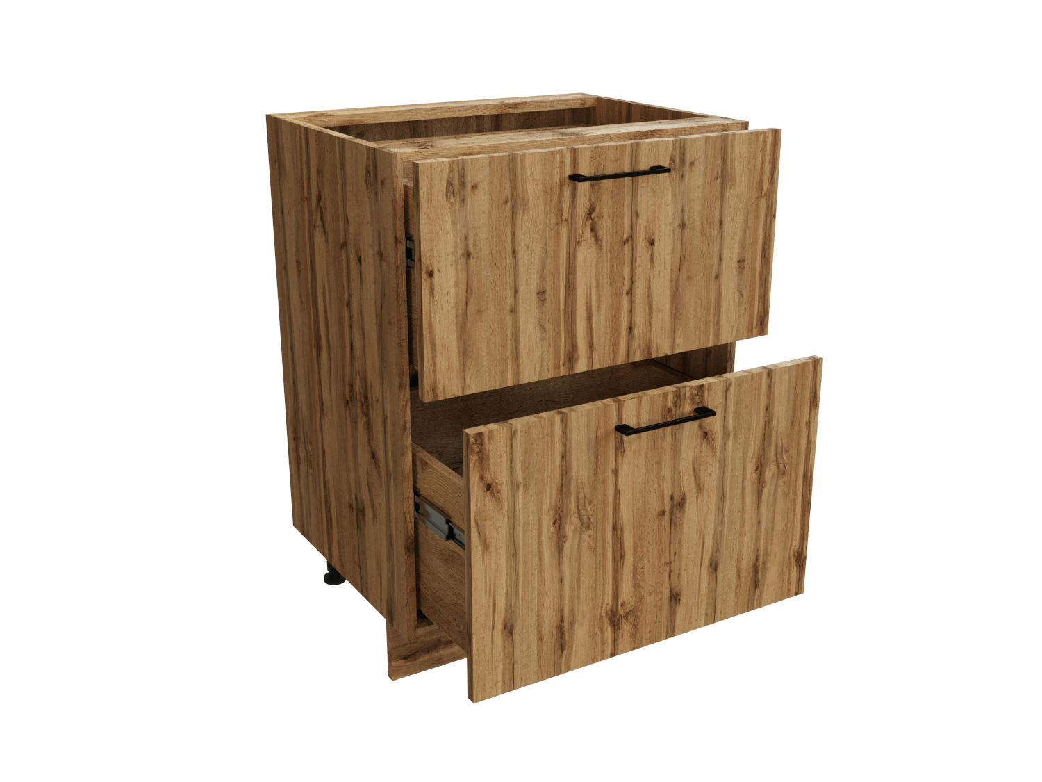 Изображение товара Напольный шкаф СУРСКАЯ МЕБЕЛЬ Хелмер 60x81.6x47.8 см с 2 ящиками