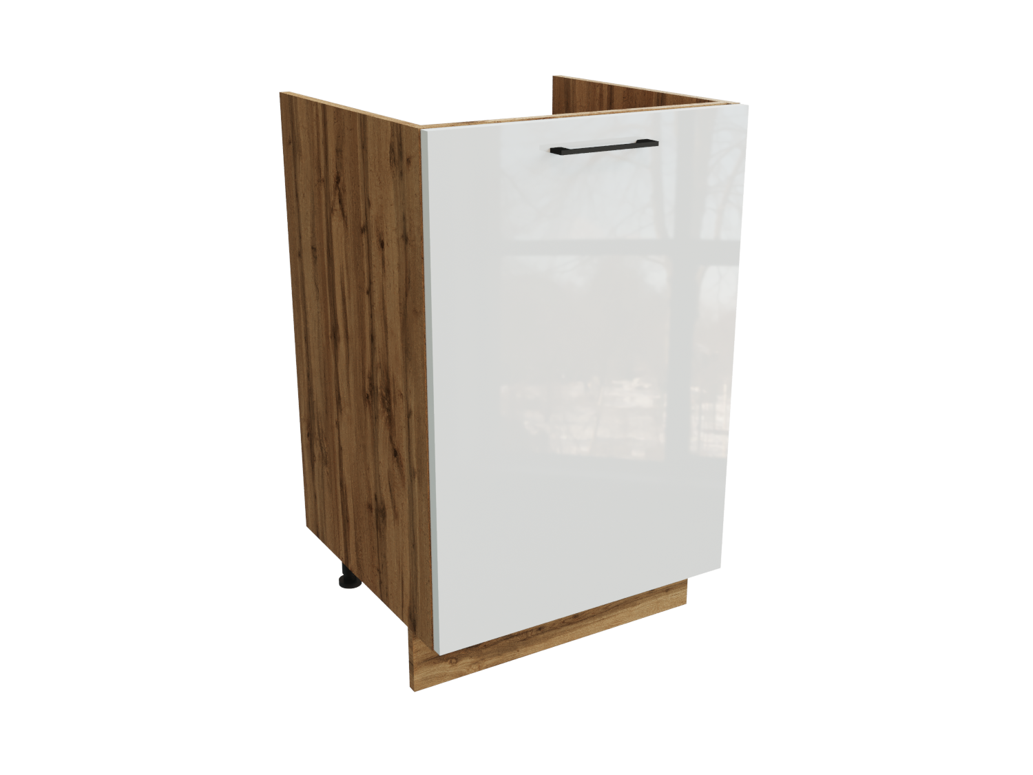 Изображение товара Напольный шкаф 50x81.60x47.40 см белый из МДФ и ЛДСП для кухни