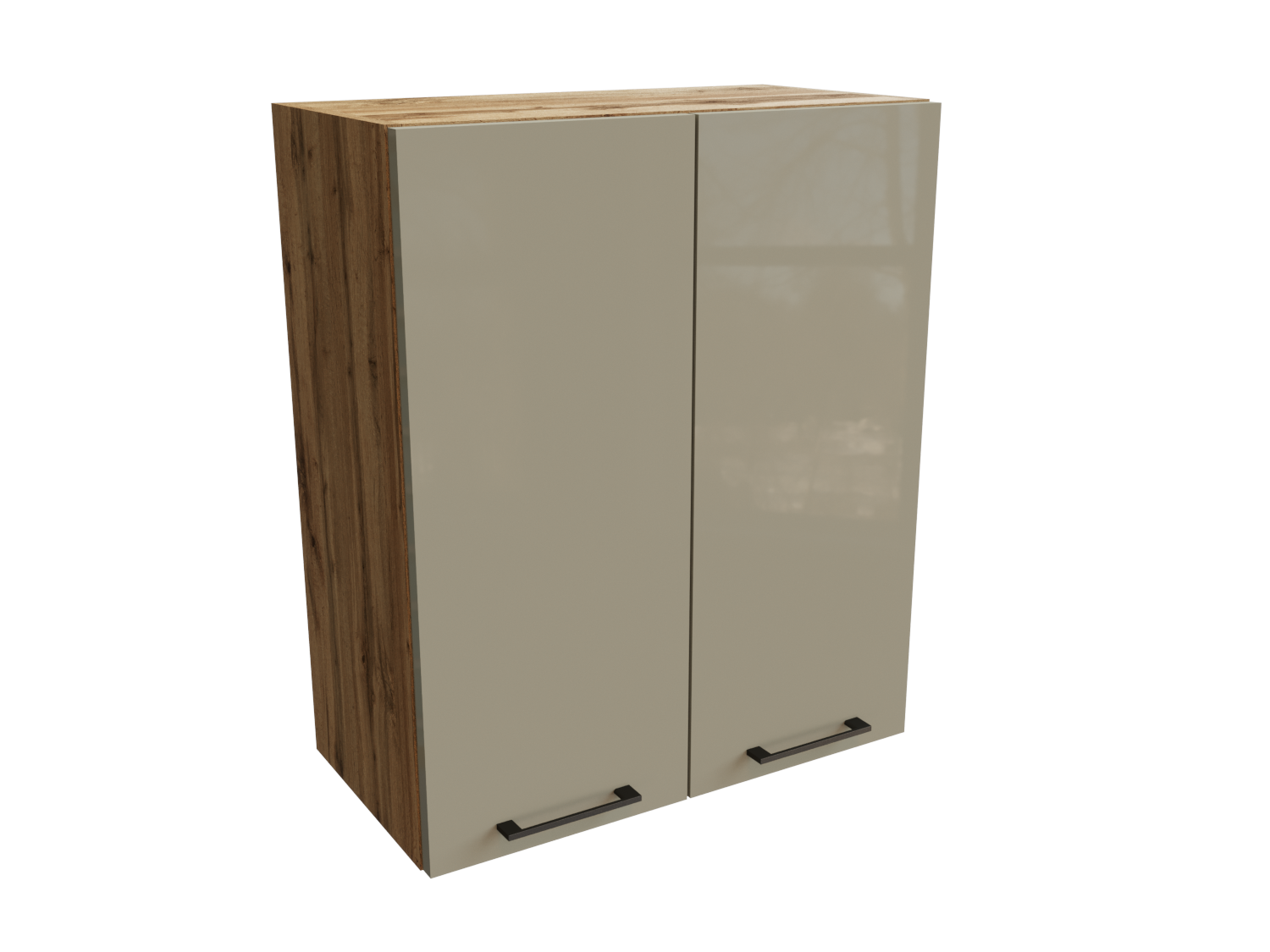 Изображение товара Навесной шкаф Эстетик Сурская Мебель 60x71.60x31.80 см МДФ цвет капучино