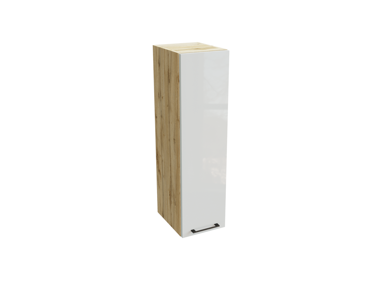 Изображение товара Навесной кухонный шкаф Эстетик 25x92x31,8 см белый ЛДСП и пластик Изображение товара Навесной кухонный шкаф Эстетик 25x92x31,8 см белый ЛДСП и пластик