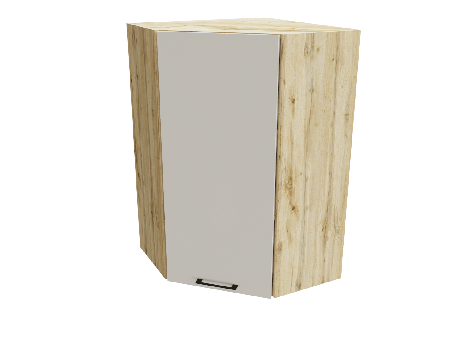 Изображение товара Навесной шкаф кухонный Эстетик 59.2х92х59.2 см белый МДФ каркас дуб вотан